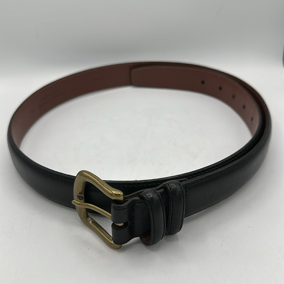 Roundtree & York black leather belt, size 38 - Picture 1 of 7